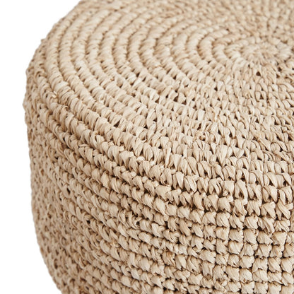 Wood raffia bar stool 75 cm tall - handcrafted in Indonesia