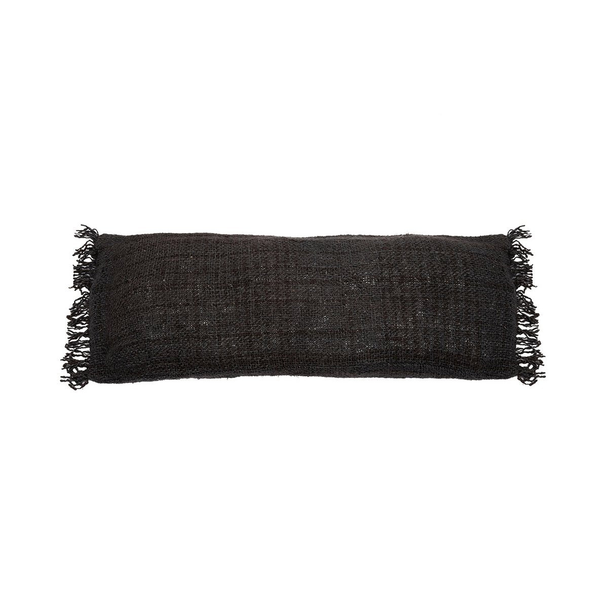 Kissenbezug Baumwolle 35×100 cm – schwarz-navy, hergestellt in Indien