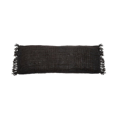 Kissenbezug Baumwolle 35×100 cm – schwarz-navy, hergestellt in Indien