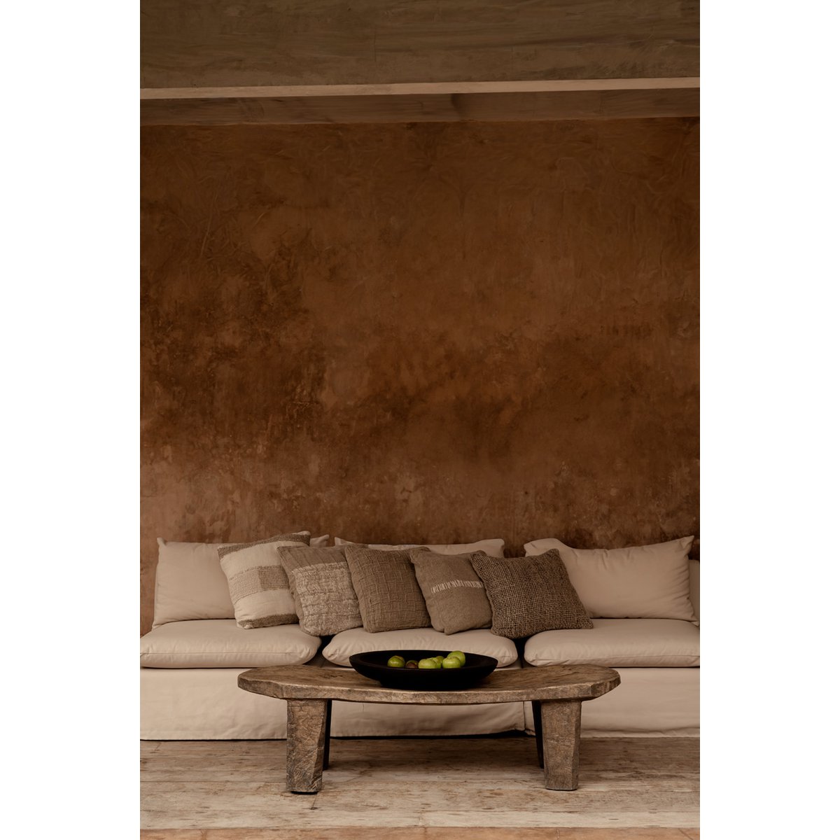 Linen cushion cover, natural - 50×50 cm