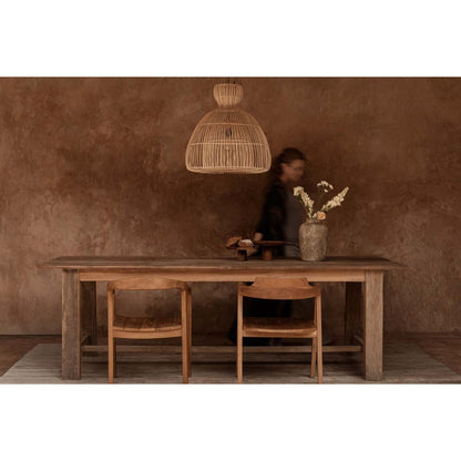 Rattan pendel 57 cm - håndvævet i Indonesien