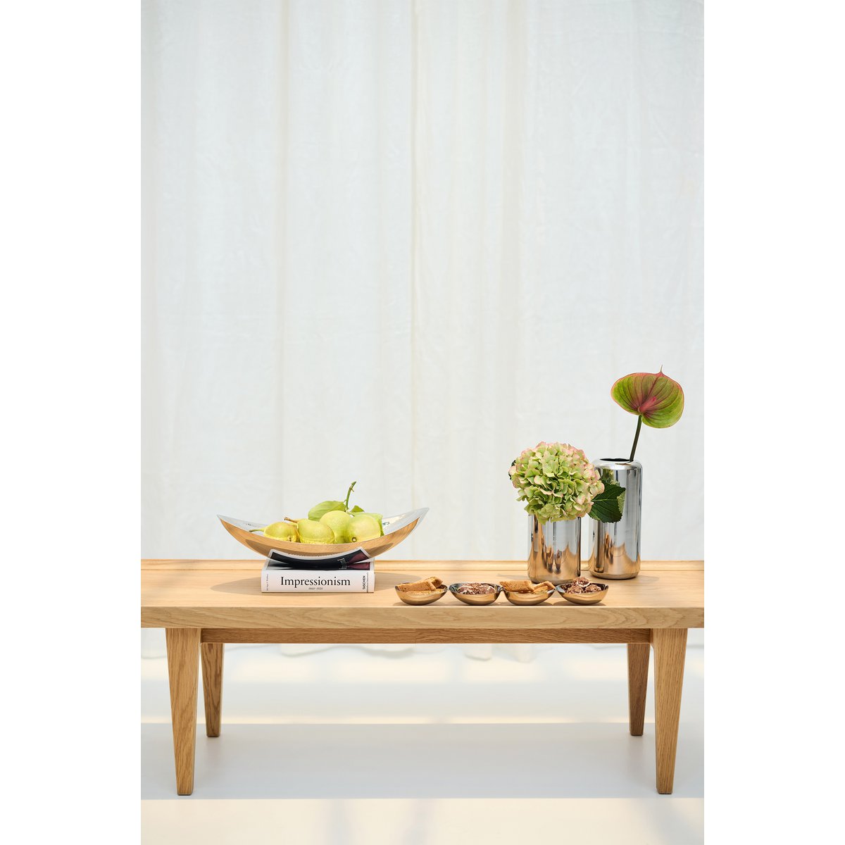 Stainless steel snack shell 4-fold - 38 cm