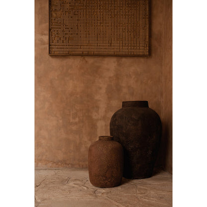 Terracottavase, stor - håndformet ler