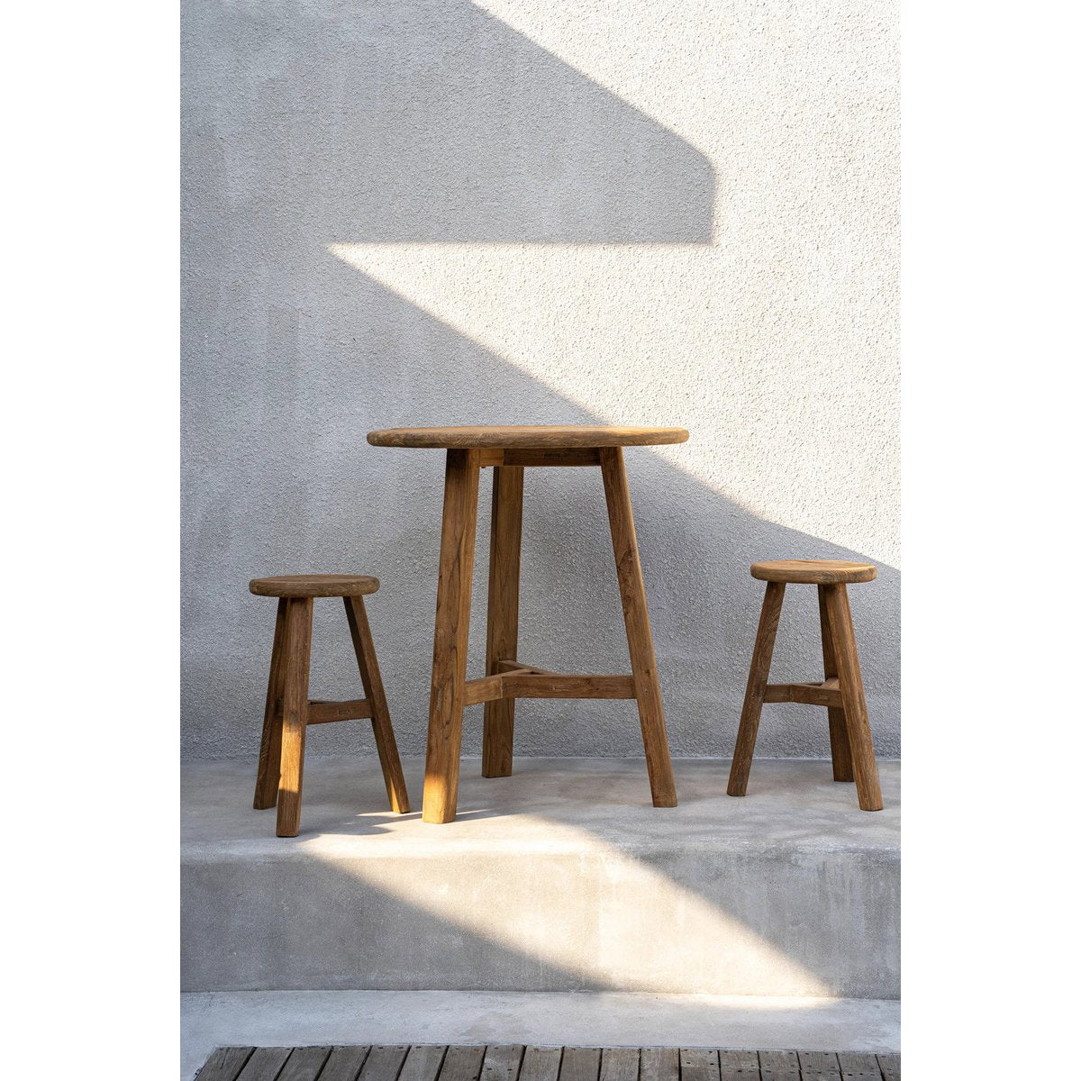 Teak-Bartisch, 90 cm rund – Outdoor