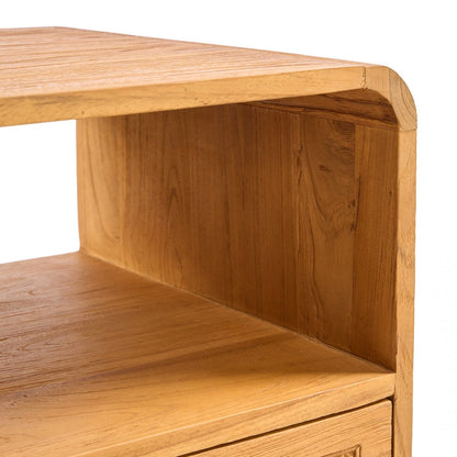 Rattan nightstand natural 50 × 50 × 55 cm – made in Indonesia