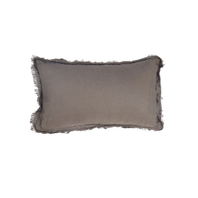 Linen cushion cover, grey - 30×50 cm