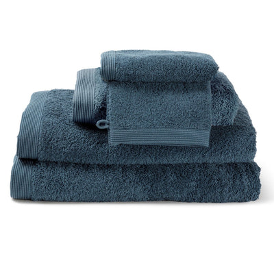 Como towel set - Ocean blue linen