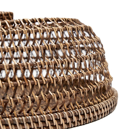 Spisekuppel i rattan, stor - håndflettet
