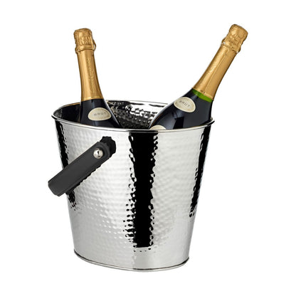 Edelstahl Champagnerkühler Gavin, gehämmert, 26 × 21 cm