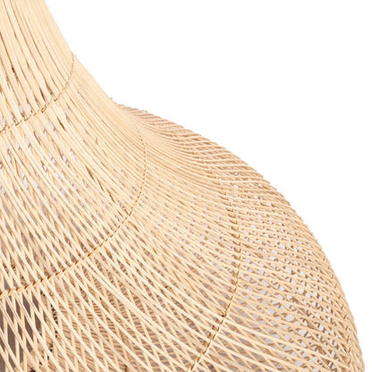 Rattan Shala pendellampe, beige – 77×57 cm
