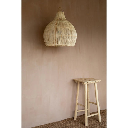 Rattan Pendelleuchte 50 cm – Hummerfalle, beige, nur Schirm