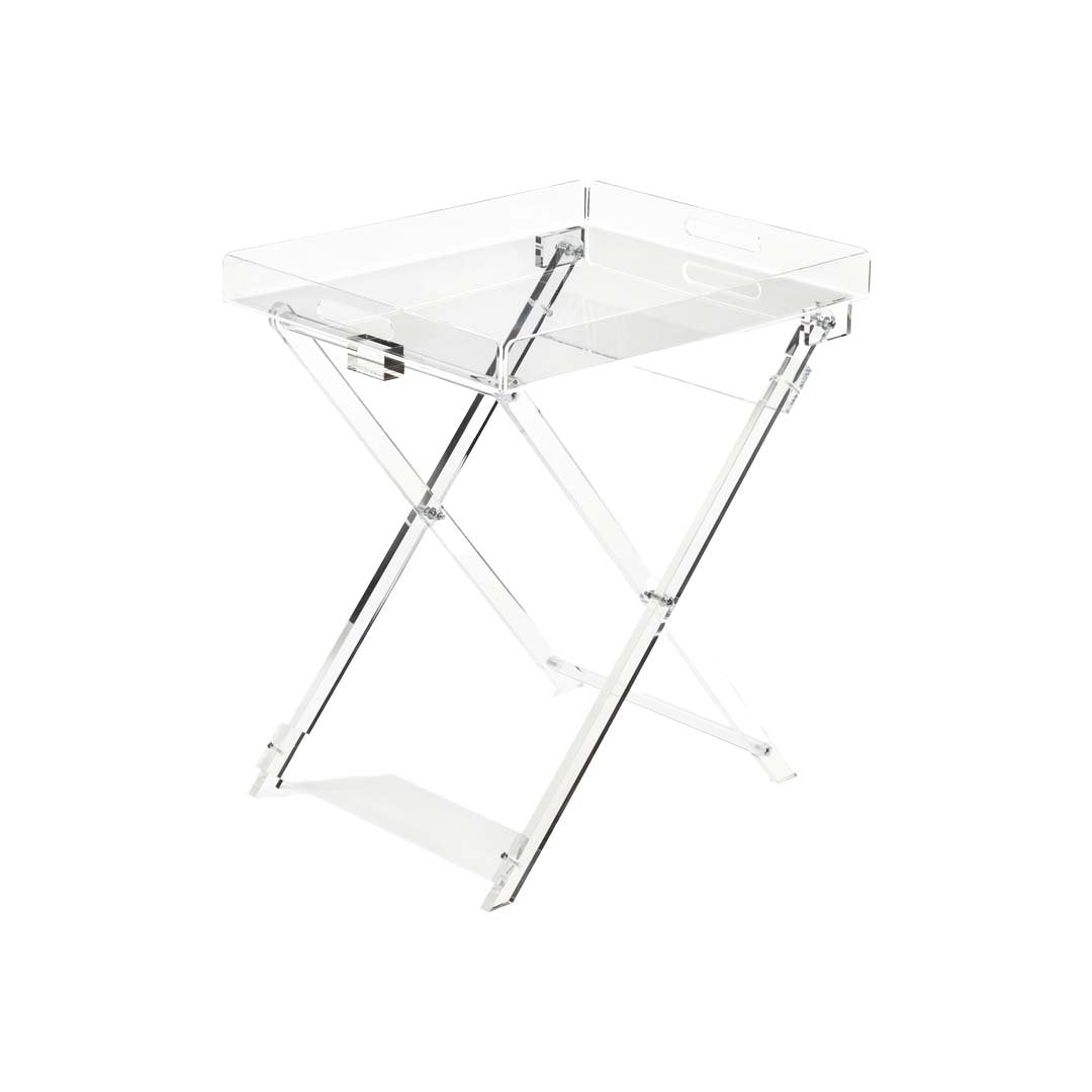Acrylic folding table - 46 x 38 x 54 cm