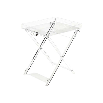 Acrylic folding table - 46 x 38 x 54 cm