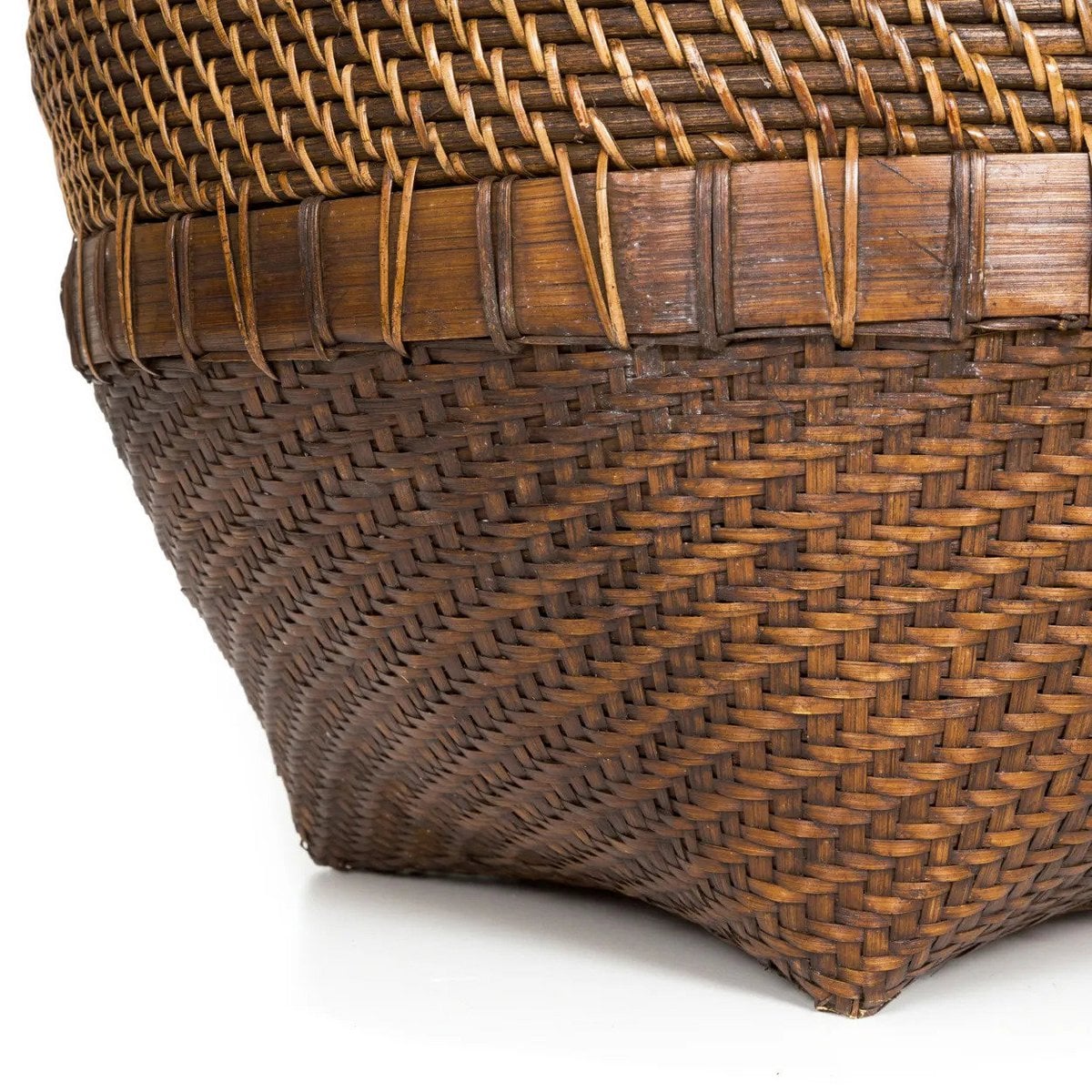 Rattan laundry basket 50 × 90 cm XL - natural brown