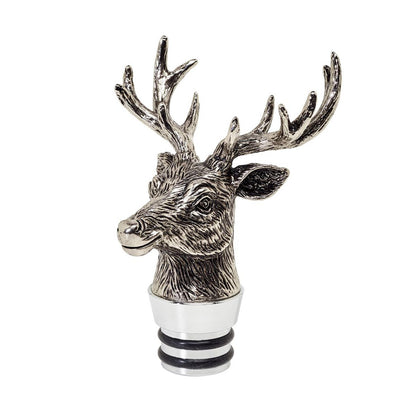 Glass carafe with stag cork stopper - 28 cm