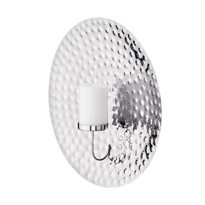 Silberne Wandleuchte Udo, Ø 47cm