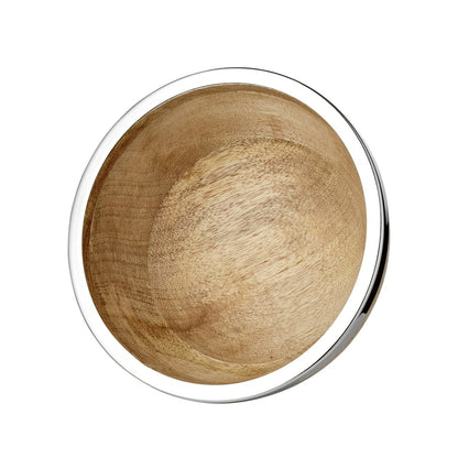 Grace bowl Ø20cm, mango wood with steel rim