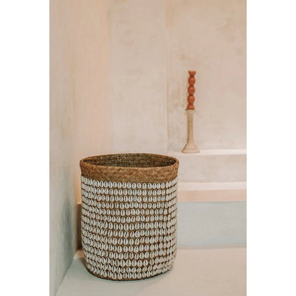 Pandan shell basket 34 × 40 cm - natural