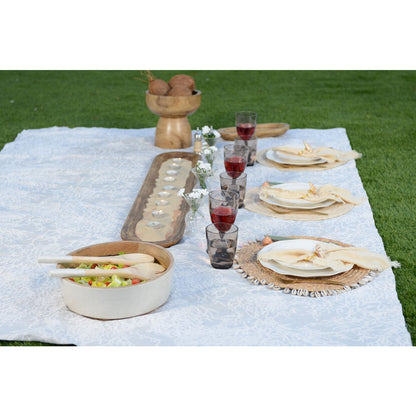Wooden rectangular tray, 100×9×2.5cm - Long