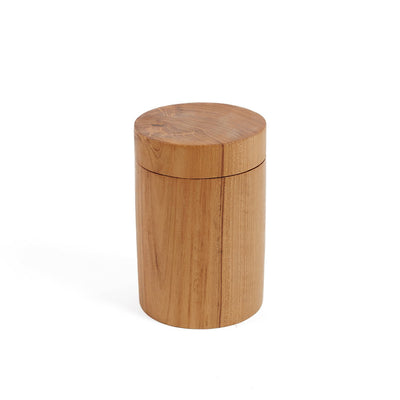 Teak root storage jar 10 × 19 cm - made in Indonesia