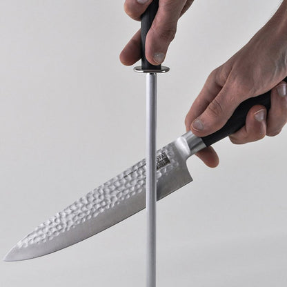 Damaskusstål kniv- og tilbehørssæt med 12 dele – AUS-10 stål