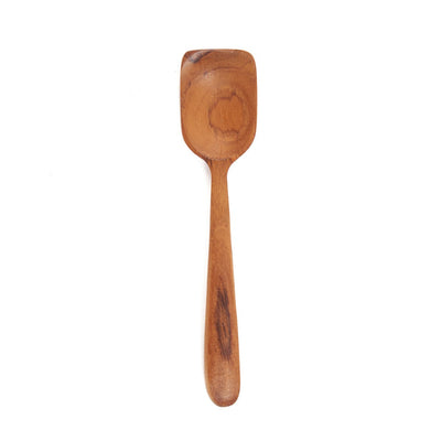 Teak dessert spoon, 13 cm - natural finish