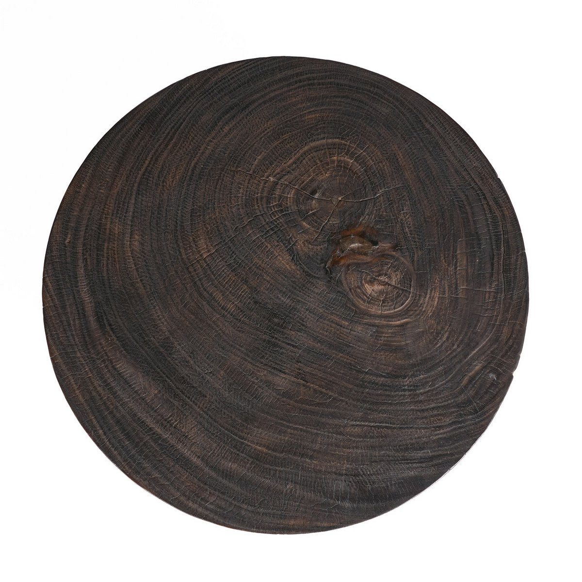 Octo Chic Coffee Table, 70 cm - Dark walnut round