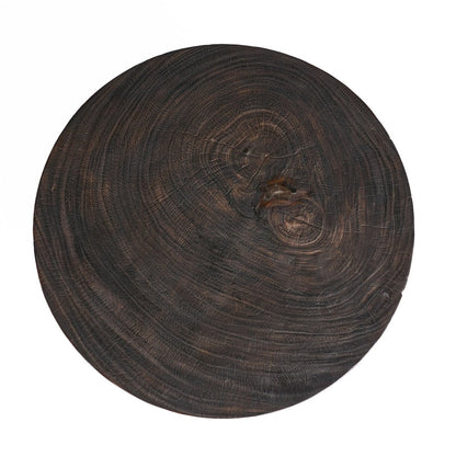 Octo Chic Coffee Table, 70 cm - Dark walnut round