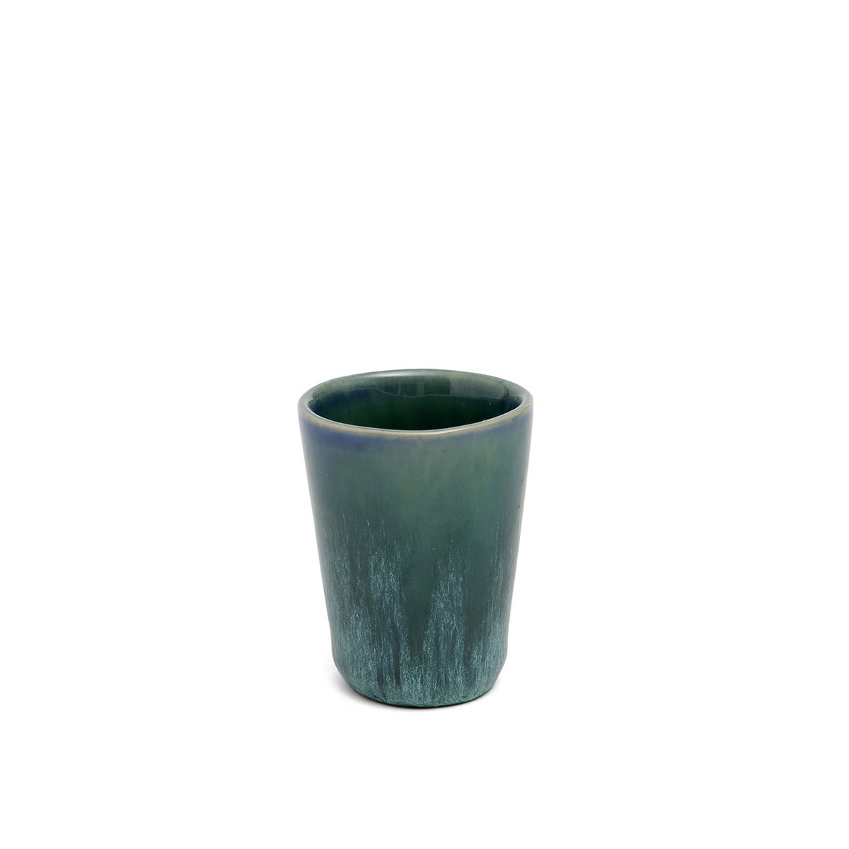 Aqua stoneware espresso cup - 5.5 cm
