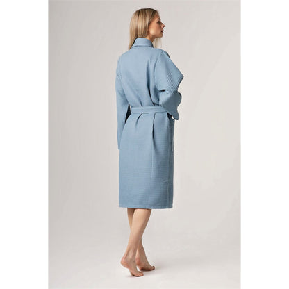Waffled cotton bathrobe XXL – jeans, gift box
