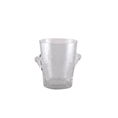 Smoked glass champagne bucket - 15 x 15 x 20 cm
