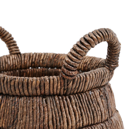 Palmblatt Rundkorb 42 × 33 cm - natur