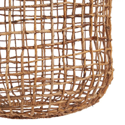 Pendelleuchte aus Palmenblatt 50 × 92 cm – runde Form, XL