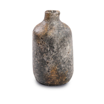Terracotta cylindervase, stor - antik grå