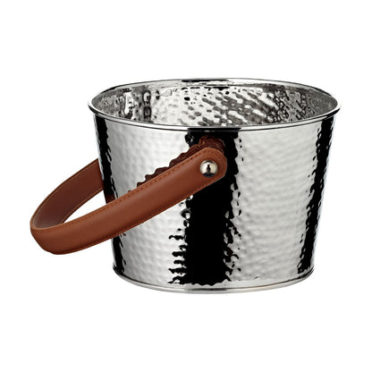 Champagnekøler Gavin i rustfrit stål, hamret, 23 cm