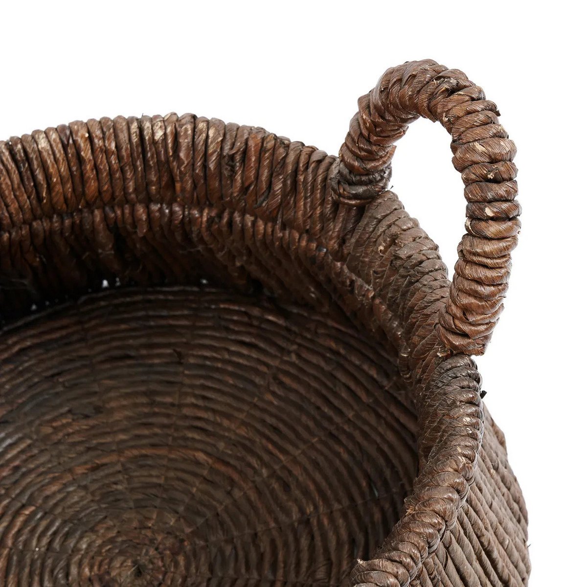 Runder Palmenblattkorb 42 × 26 cm – Natur