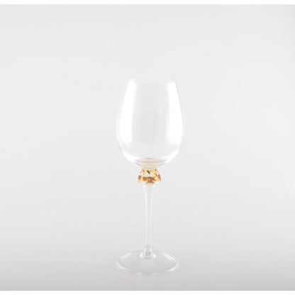 Wine glasses with diamond-cut foot – set of 4