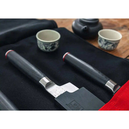 Cotton knife roll-up bag, 7 slots