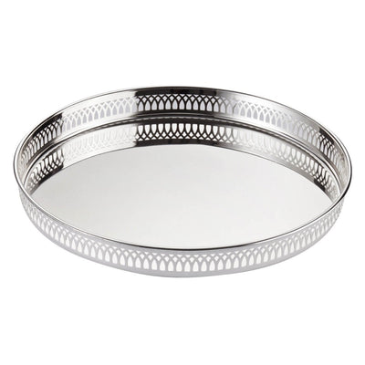 Versilbertes Serviertablett Delphi, 30 cm rund