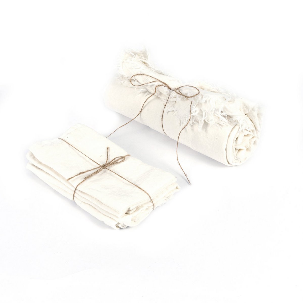 Linen tablecloth, white - 150 × 250 cm