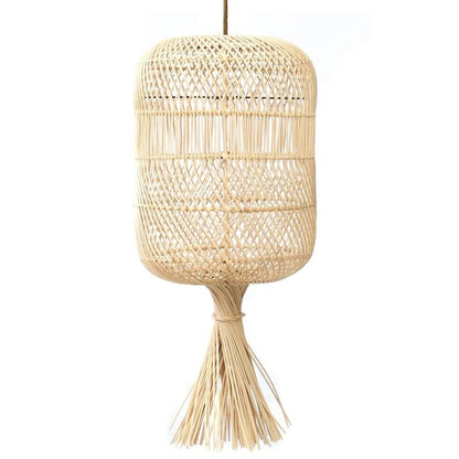 Natural rattan floor lamp shade 29×65 cm – Dumpling, medium