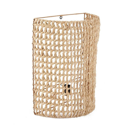 Væglampe i sisal - natur, 40 × 50 cm