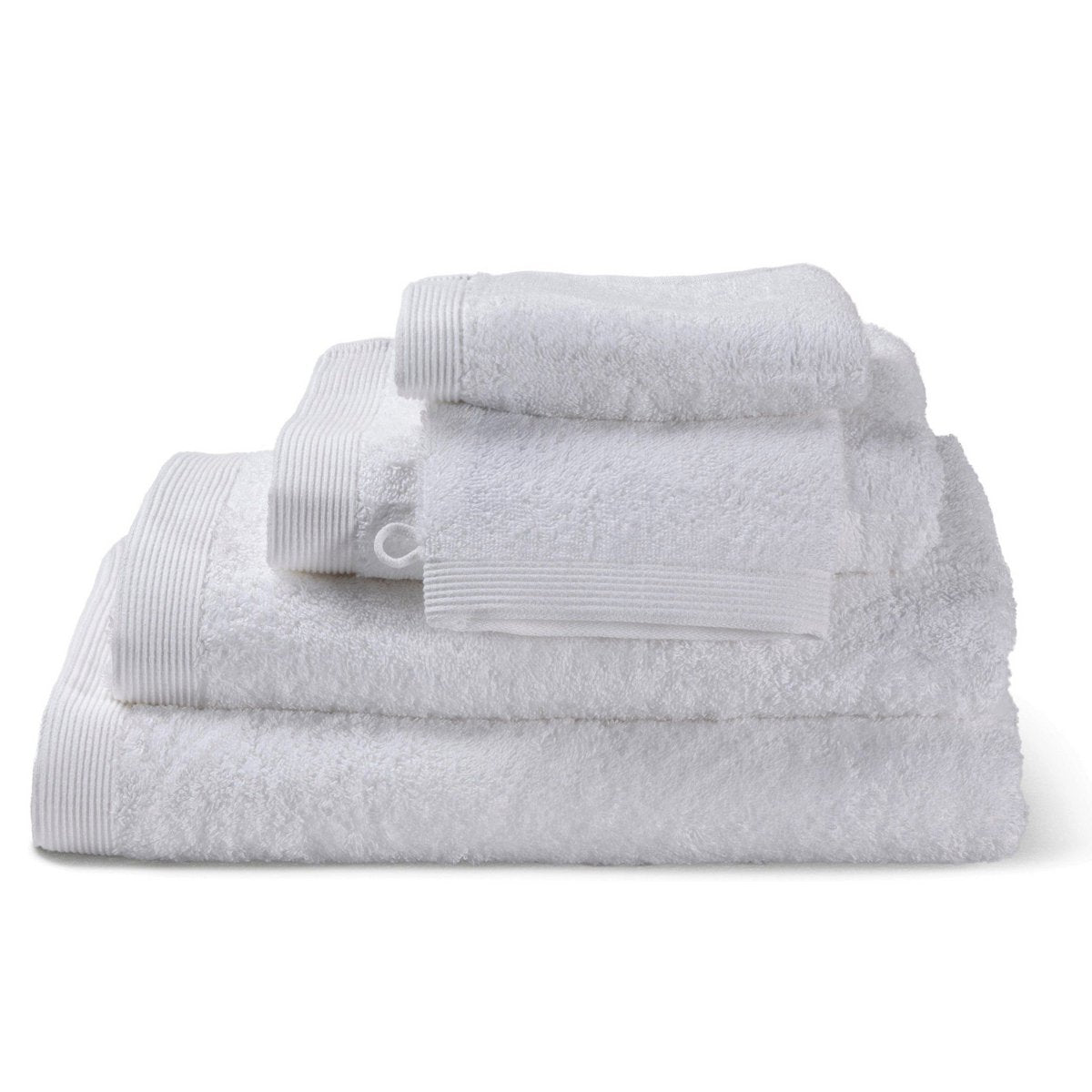 Como towel set white - 5 pieces