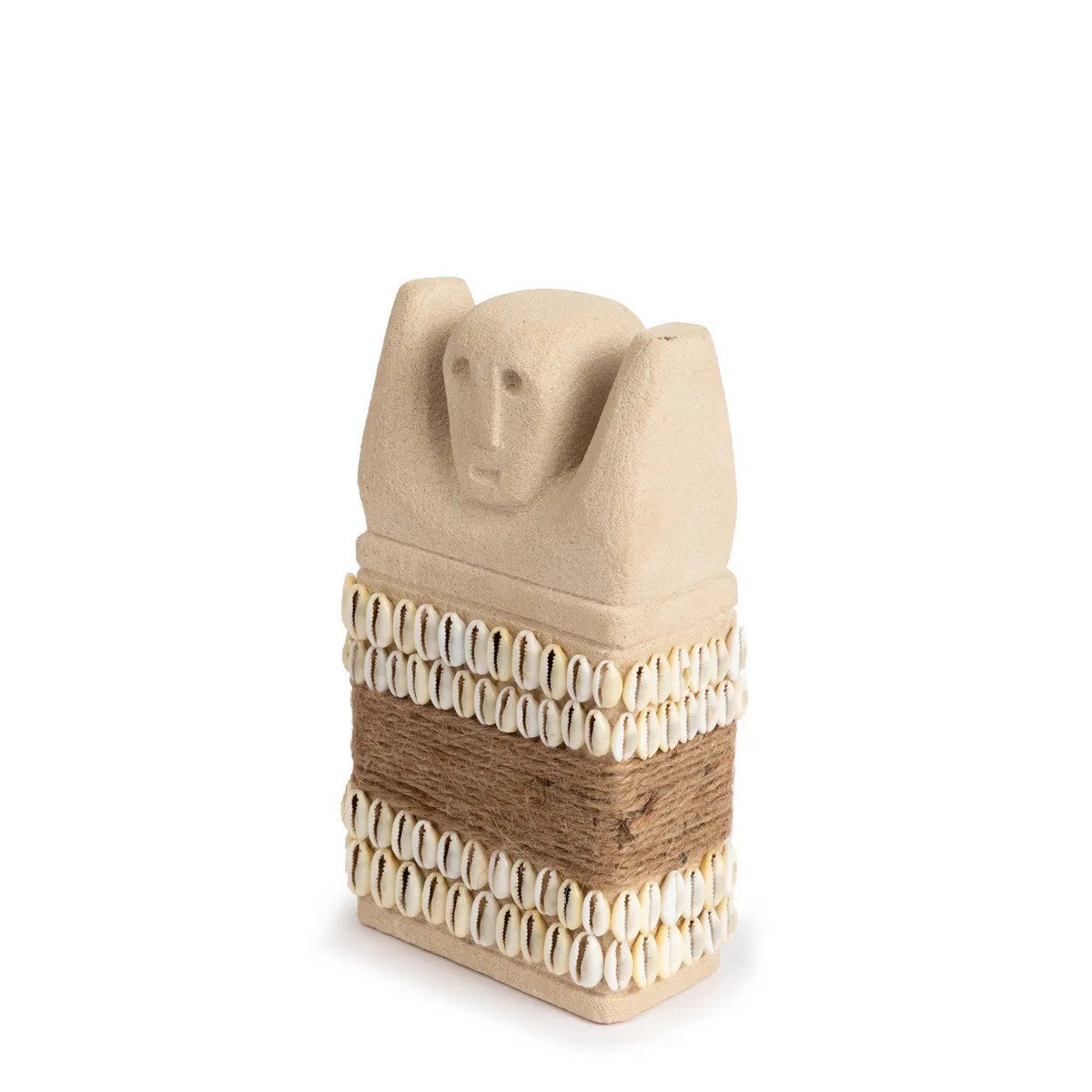 Sandstensskulptur, ansigt - 17 cm stor