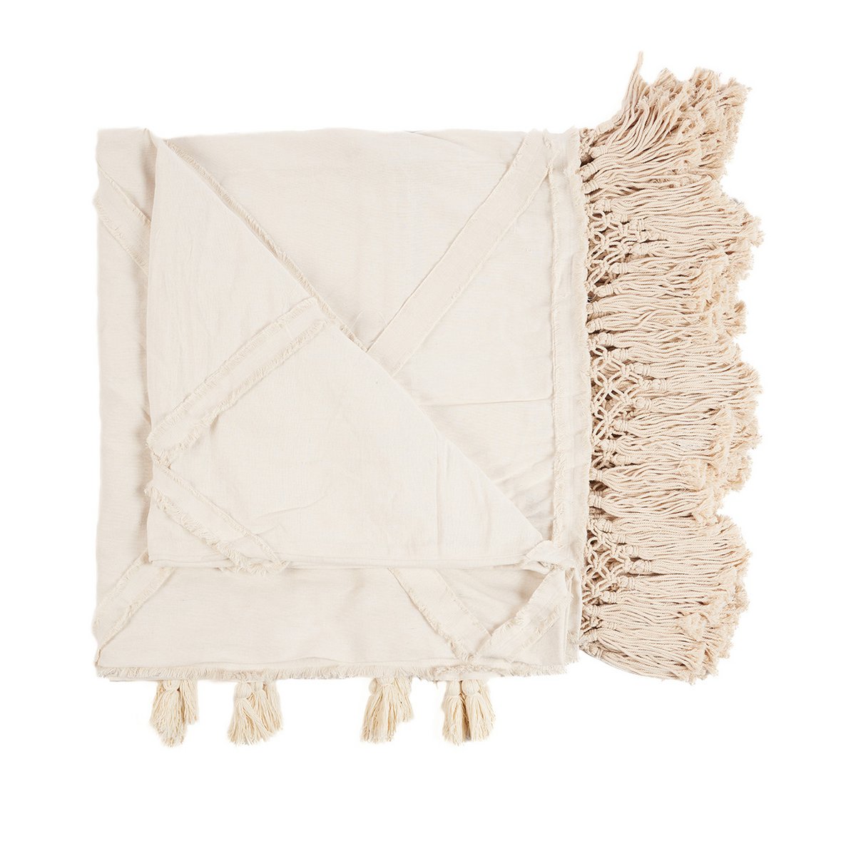 Sengekast i bomuld 300×240 – naturlig, holdbar