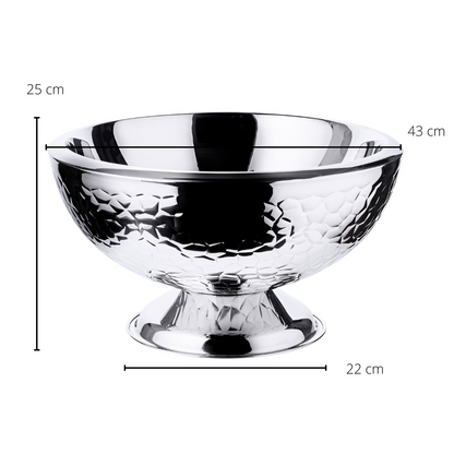 EDZARD Capri champagnekøler, Ø 43 cm × 24 cm – poleret stål