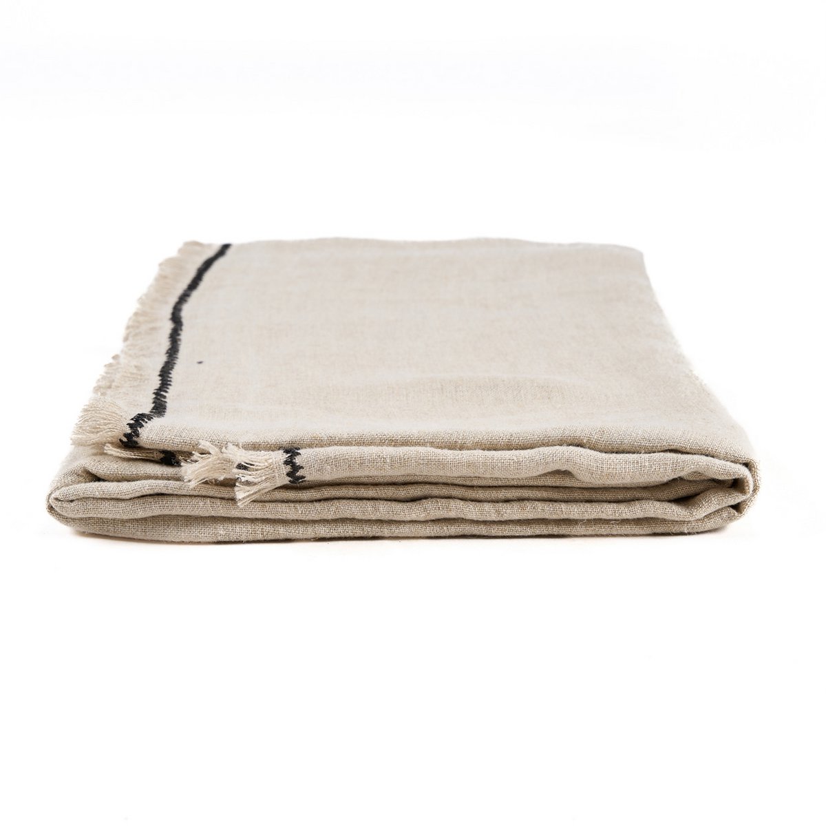 Linen tablecloth 150×300 cm - natural black