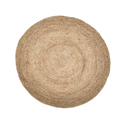 Round water hyacinth rug ø 200 cm - natural, woven in Vietnam