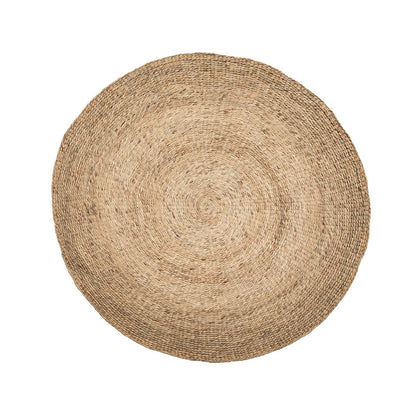 Round water hyacinth rug ø 200 cm - natural, woven in Vietnam
