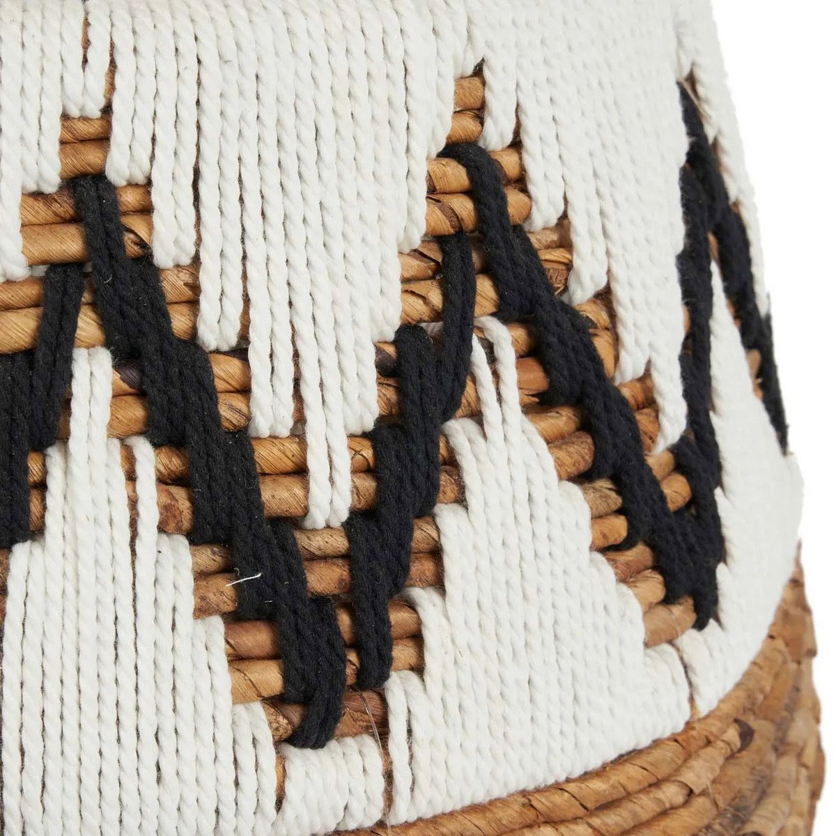 Palm leaf storage basket 44 × 47 cm - natural white